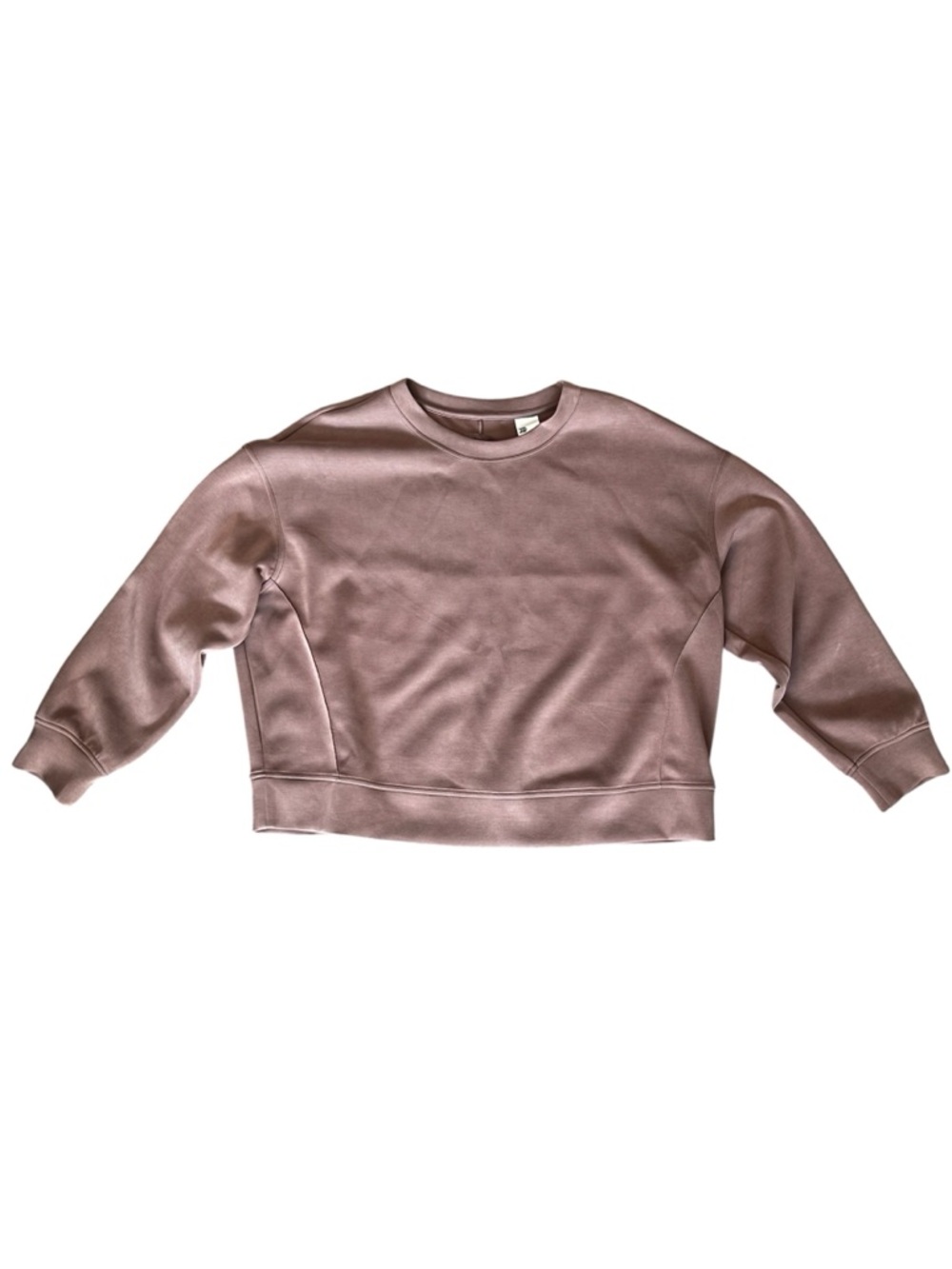 All in Motion Super-soft Cropped Crewneck Sweatshirt in Brown - Size XXL